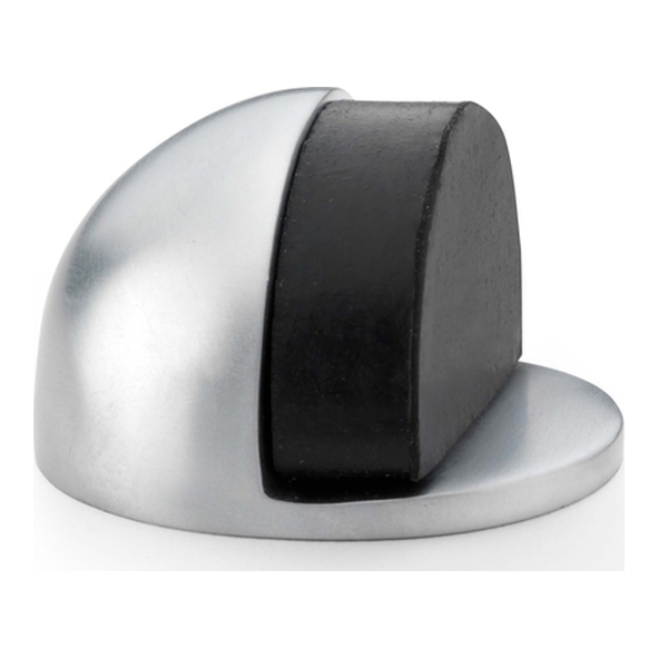 AW631SC • Satin Chrome • Alexander & Wilks Shield Floor Mounted Door Stop